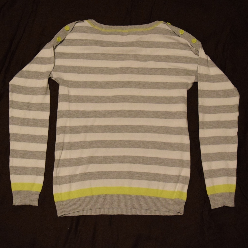 t/o sweaters grey and yellow sweater - Picture 5 of 5